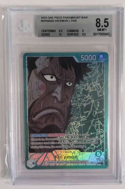 BGS 8.5 - 2023 One Piece: Paramount War - #OP02025 Kin&#39;emon L PAR [0017005943]