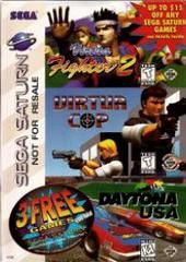 3 Free Game Pack [Virtua Cop, Virtua Fighter 2, Daytona USA] - Sega Saturn