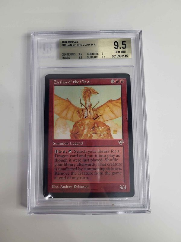 BGS 9.5 1996 Mirage Zirilan Of The Claw R R (0016963145)