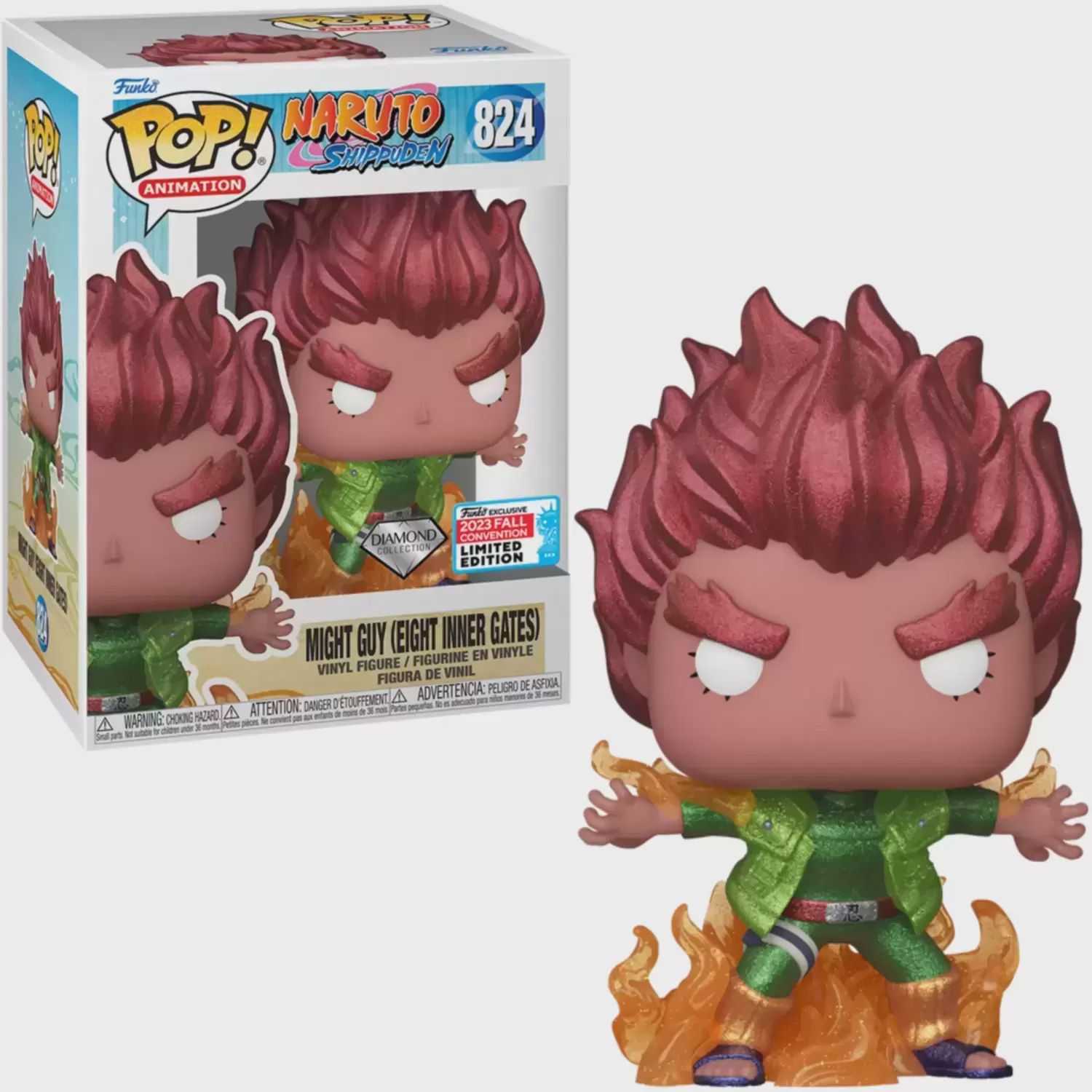 #824 - Might Guy (Eight Inner Gates) [Diamond Collection] [2023 Fall Convention Exclusive] [4000 PCS]