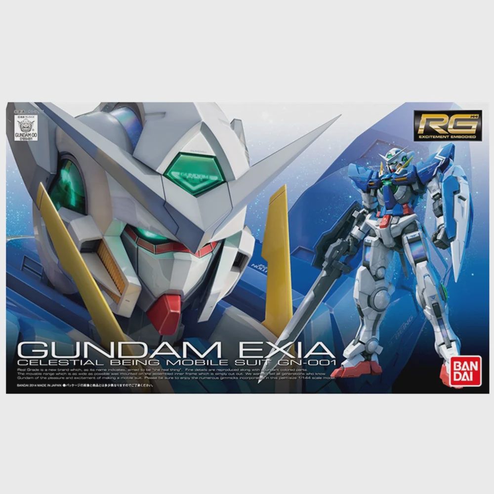 1/144 Scale Model Kit -Gundam Exia Celestial Being Mobile Duit GN - 001 RG