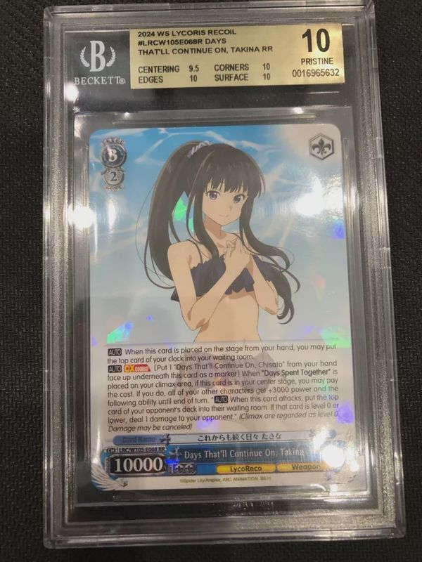 BGS 10 - 2024 WS Lycoris Recoil #LCRW105E068R Days That&#39;ll Continue On, Takina RR [0016965632]