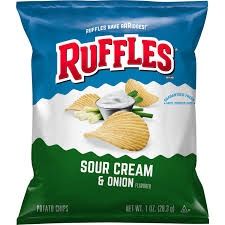 Ruffles Sour Cream &amp; Onion - Snacks