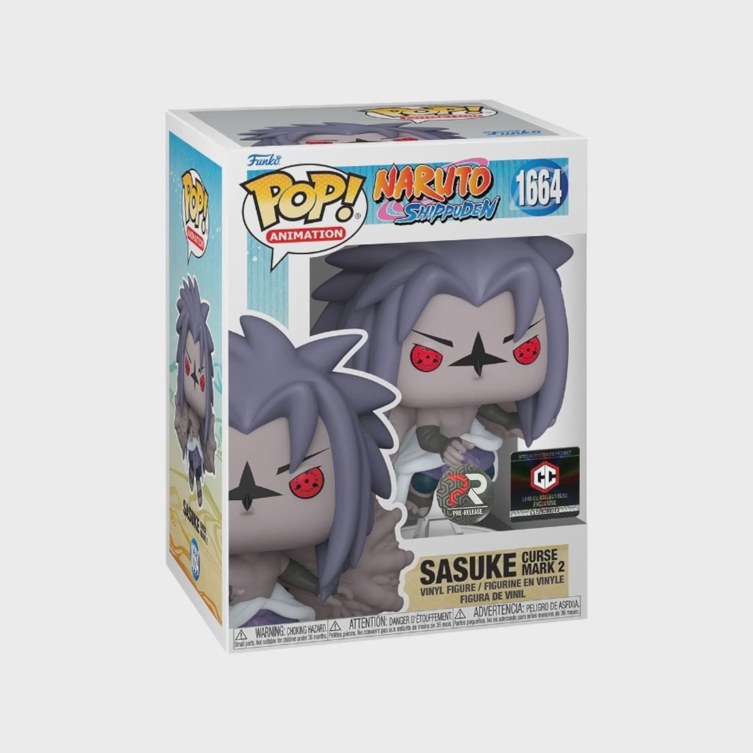 #1664 - Naruto Shippuden - Sasuke Curse Mark 2 [Pre-Release] [Chalice Collectibles Exclusive] - Funko Pop