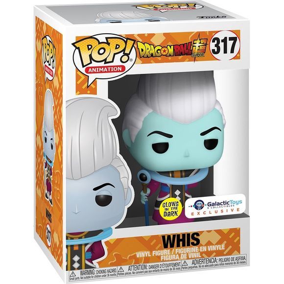 #317 Dragonball Super - Whis (Glow in the Dark) - Galactic Toys Exclusive - Funko Pop!