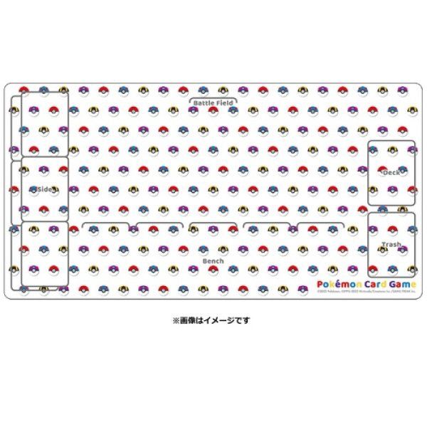 Pokemon Center Original Card Game Rubber play mat Poke Ball design
