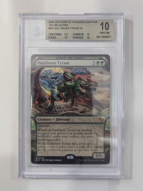 BGS 10 Pristine - 2024 Outlaws of Thunder Junction, The Big Score, #50 Vaultborn Tyrant M [0017005871]