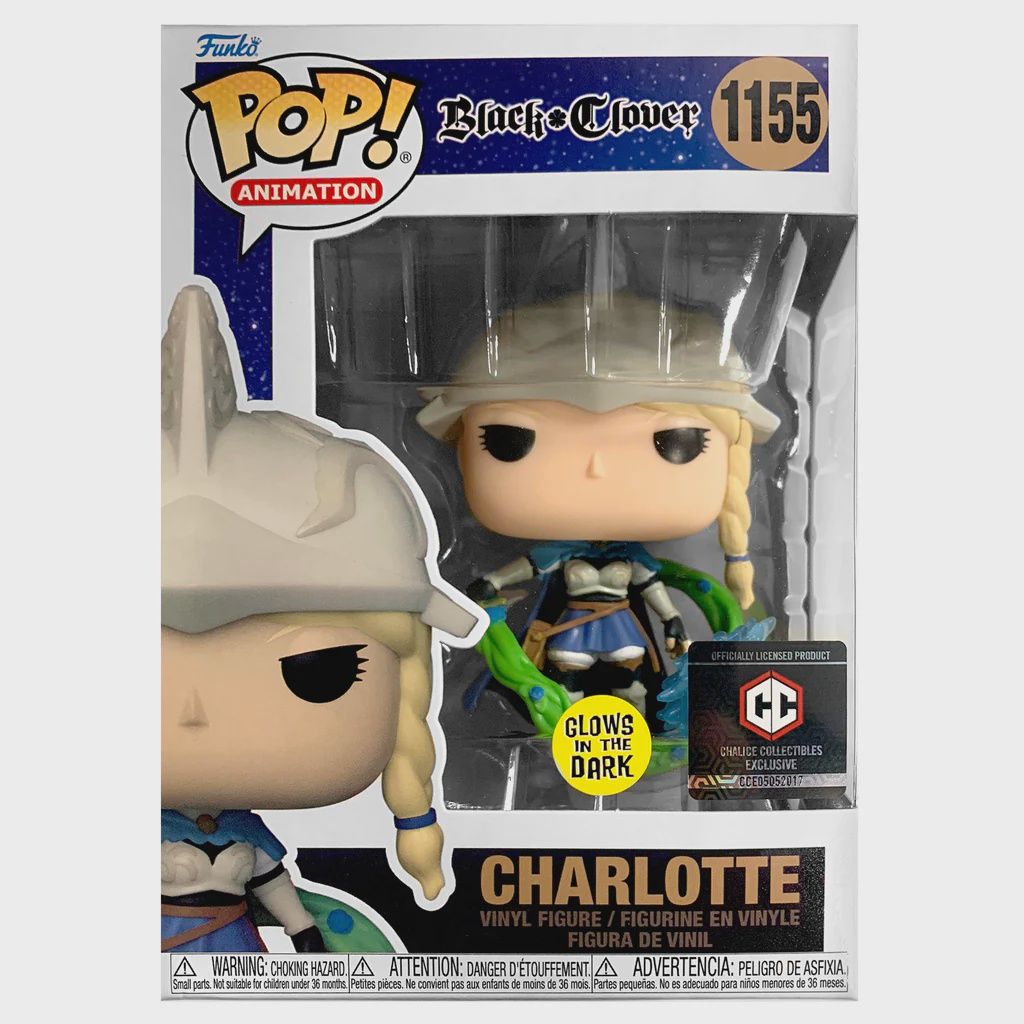 #1155 Black Clover - Charlotte (Glow In The Dark) (Chalice Collectibles Exclusive) Funko Pop!