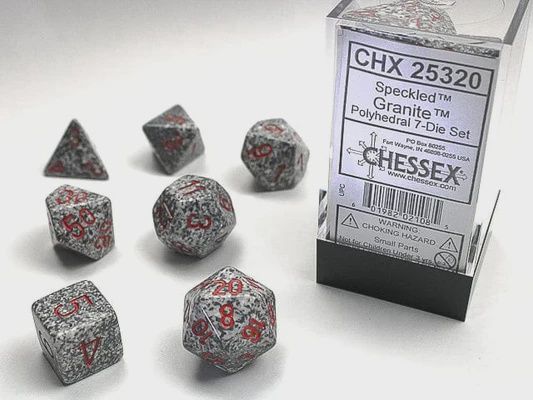 Chessex Speckled Granite Polyhedral 7-Die Set - CHX 25320