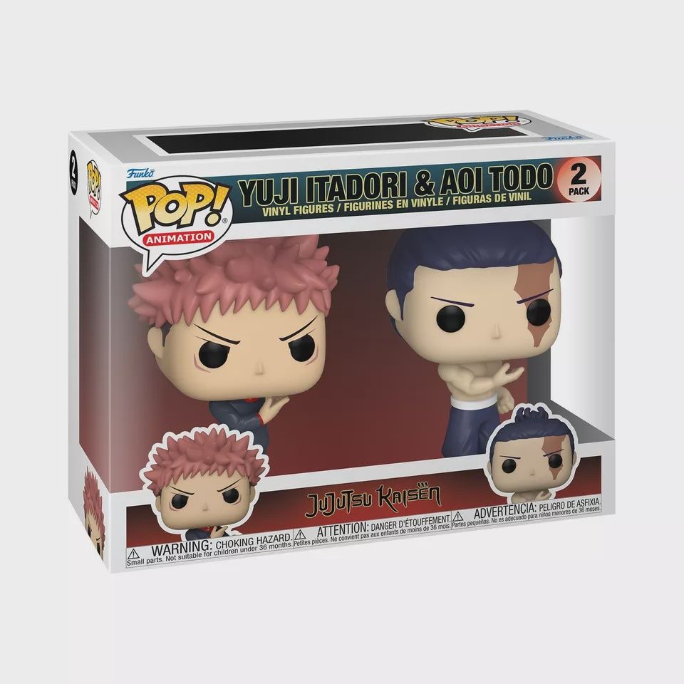 2 Pack JuJutsu Kaisen - yuji Itadori &amp; Aoi Todo - Funko!