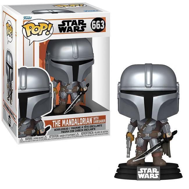 #663 Star Wars - The Mandalorian with Darksaber - Funko Pop!