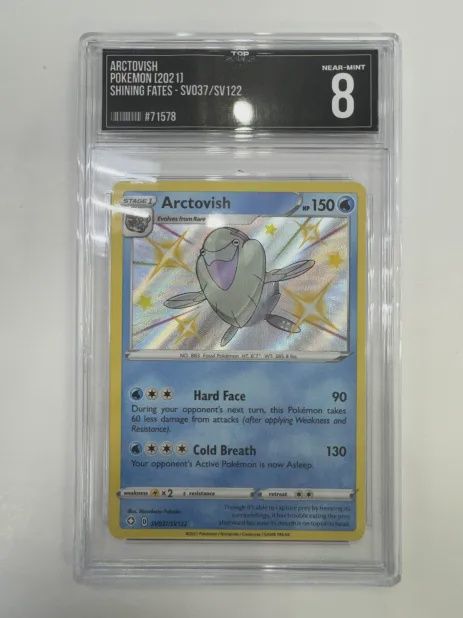 Top Shelf Grading 8 Arctovish Pokemon (2021) Shining Fates SV037/SV122 (71578)
