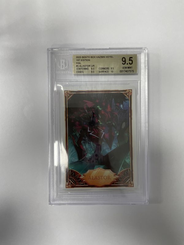 BGS 9.5 - 2023 Bento Box Hazbin Hotel 1st Edition  - #3 Alastor UR - FOIL [0017407575]