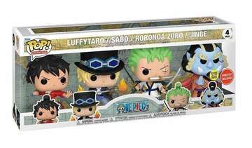4-Pack - One Piece - Luffytaro, Sabo, Roronoa Zoro, Jinbe - [Gamestop Exclusive] [Glow In The Dark] Funko Pop!