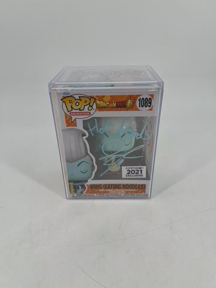 #1089 DragonBall Super - Whis (Eating Noodles) [2021 Funimation Excl] Signed Funko Pop!