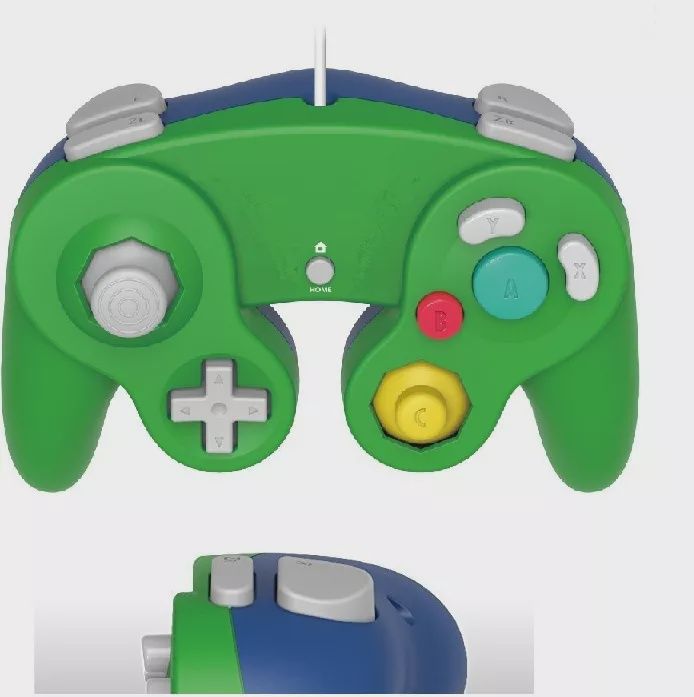 [Teknogame] 3rd Party Gamecube Controller - Green/Blue (Luigi)