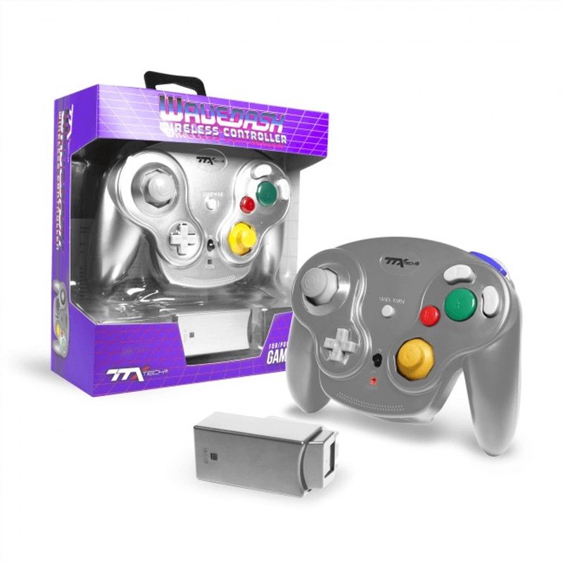 Silver 3rd Party Wireless Gamecube Controller