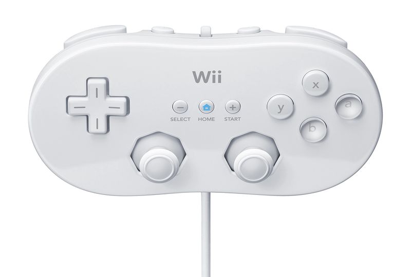 White OEM Wii Classic Controller