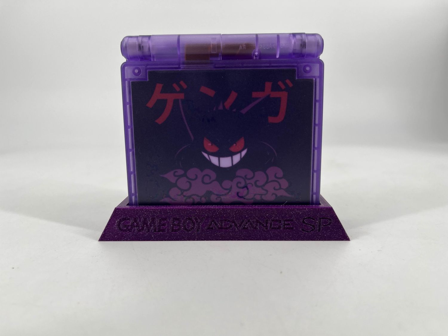 Game Boy Advance SP System - Modded Gengar - Purple