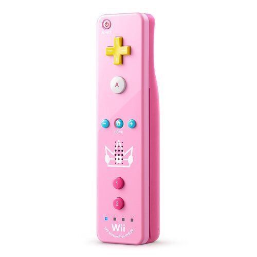 Princess Peach Wii Remote With Wii Motion Plus