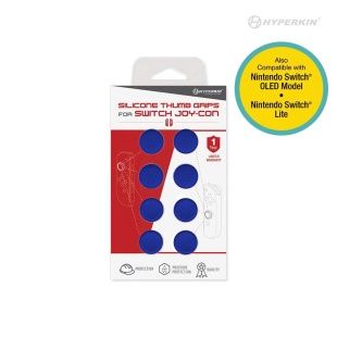 Silicone Thumb Grips 8 Pk Blue for Nintendo Switch