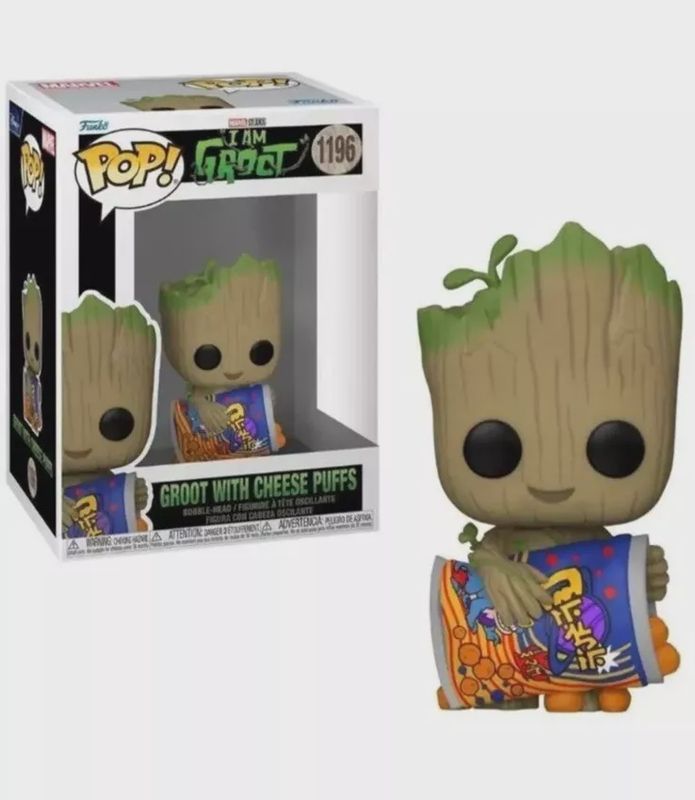 #1196 I am Groot - Groot with Cheese Puffs - Funko Pop!