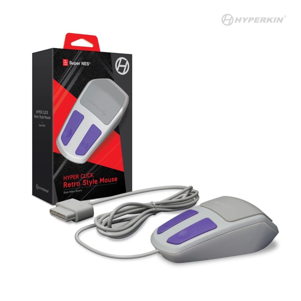 Hyper Click Retro Style Mouse for Super Nintendo
