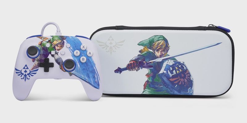 Power A Nintendo Switch Enhanced Wired Controller And Slim Case The Legend Of Zelda