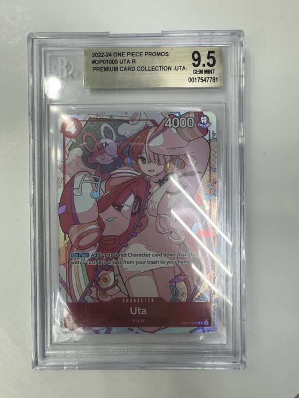 BGS 9.5 2022-24 One Piece Promos #OP01005 Uta R Premium Card Collection - Uta - (0017547781)
