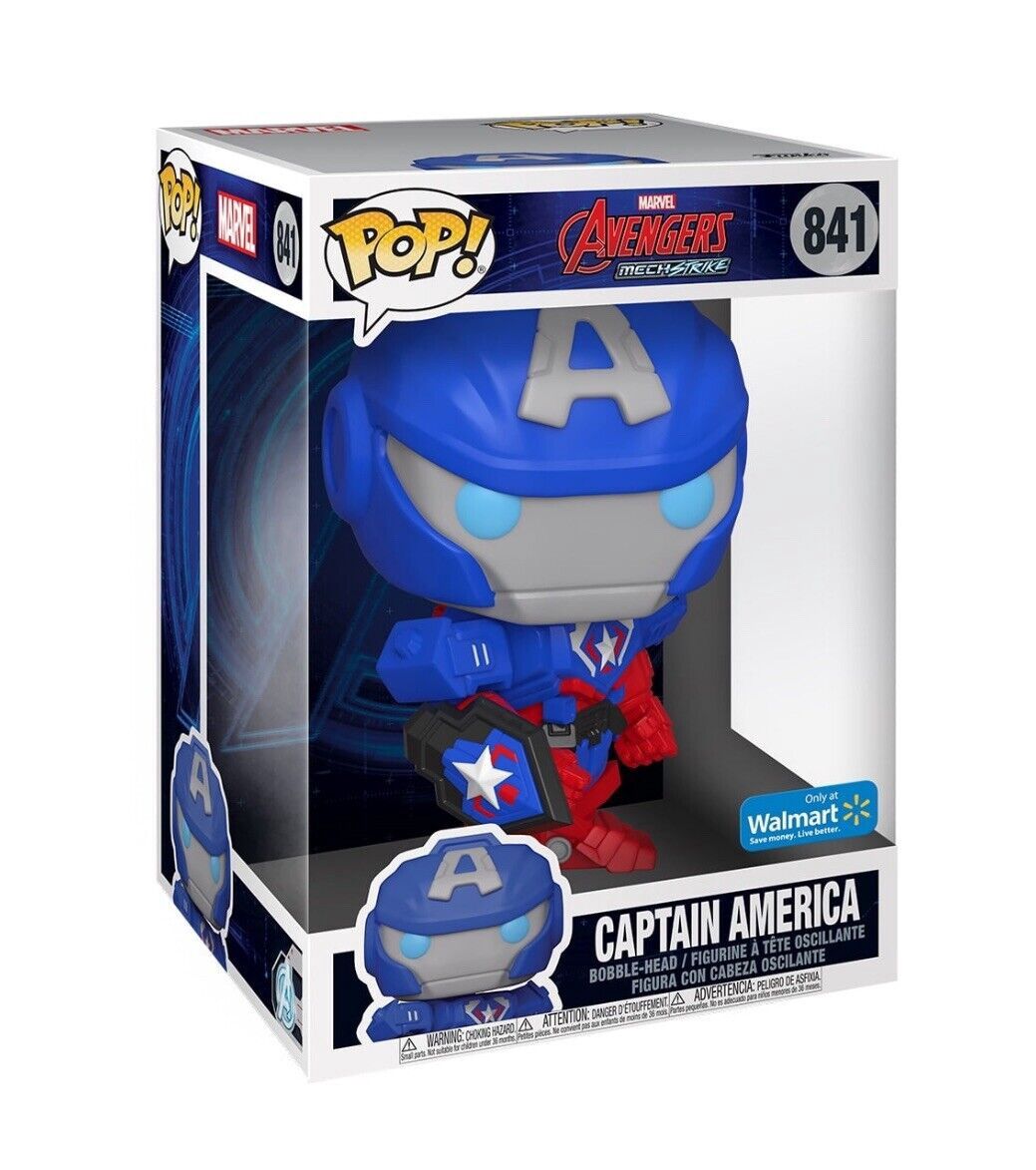 #841 Marvel Avengers Mech Strike - Captain America - Walmart Exclusive - Funko Pop!