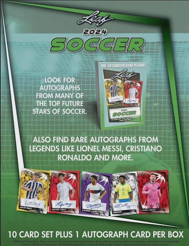 2024 Leaf Soccer Blaster Box