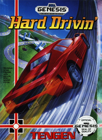 Hard Drivin' Tengen - SEGA Genesis