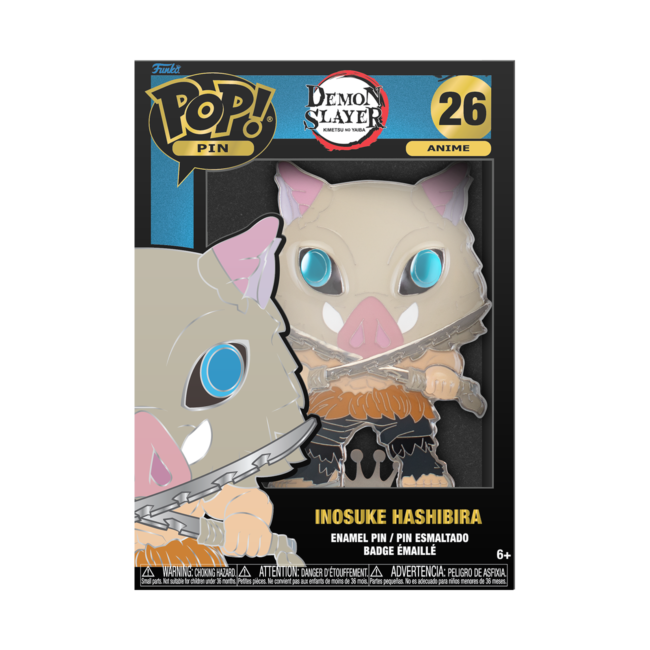 #26 Demon Slayer - Inosuke Hasibira - Funko Pop Pin!
