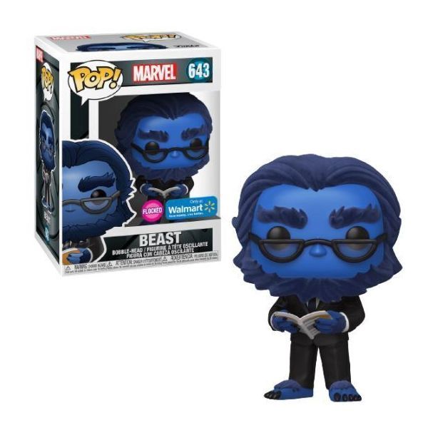 #643 Marvel - Beast (Flocked) - Only At Walmart - Funko Pop!