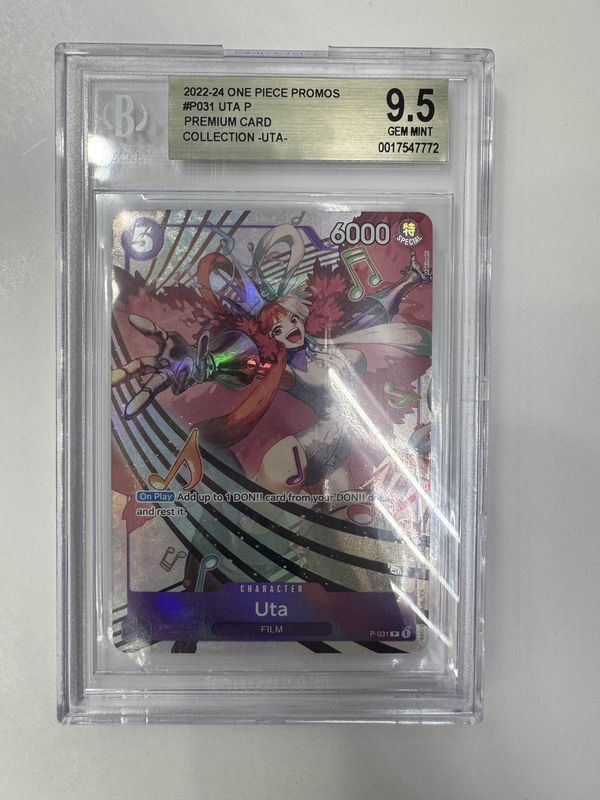 BGS 9.5 2022-24 One Piece Promos #P031 Uta P Premium Card Collection - Uta - (0017547772)