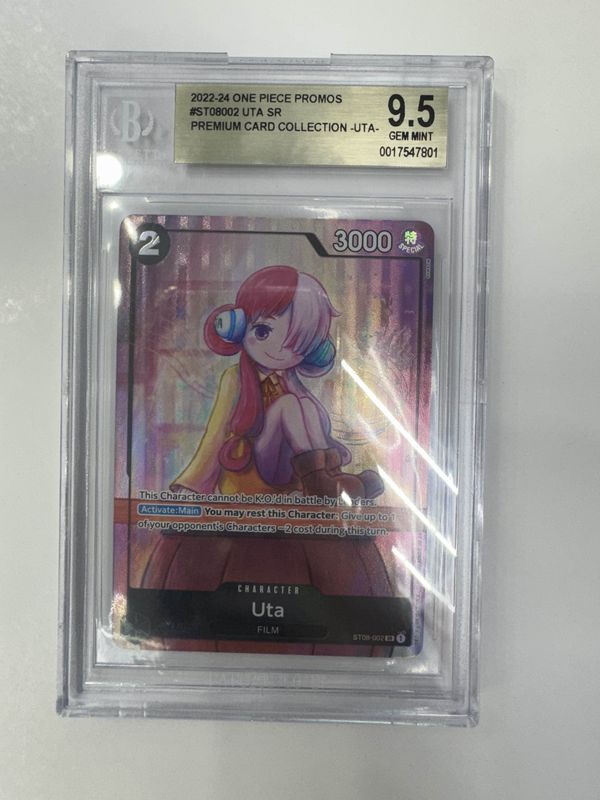 BGS 9.5 2022-24 One Piece Promos #ST08002 Uta SR Premium Card Collection - Uta - (0017547801)