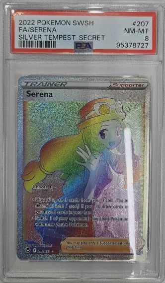 PSA 8 - 2022 Pokemon SWSH FA/Serena Silver Tempest-Secret [95378727]