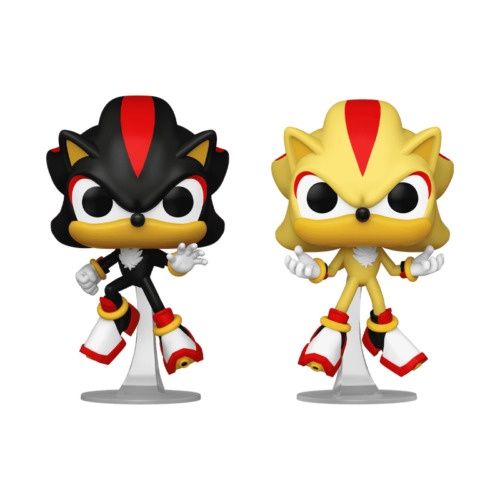Pop 2Pk Sonic The Hedgehog - Shadow &amp; Super Shadow (Glow in The Dark) [ Gametsop Excl) Funko Pop!