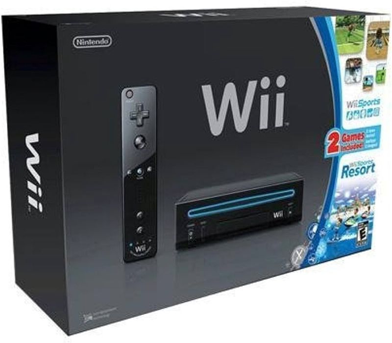 Wii [Black] W/ Wii Sports &amp; Resort