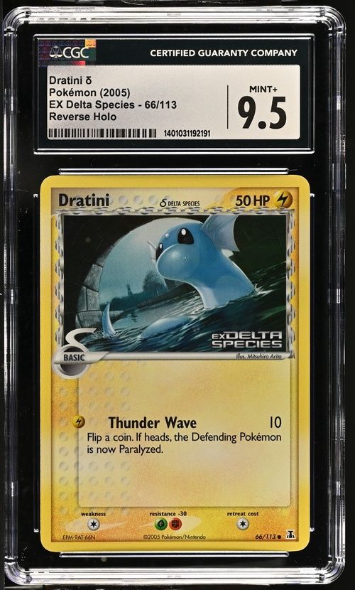 CGC 9.5 - Dratini - Pokemon (2005) EX Delta Species - 66/113 [1401031192191]
