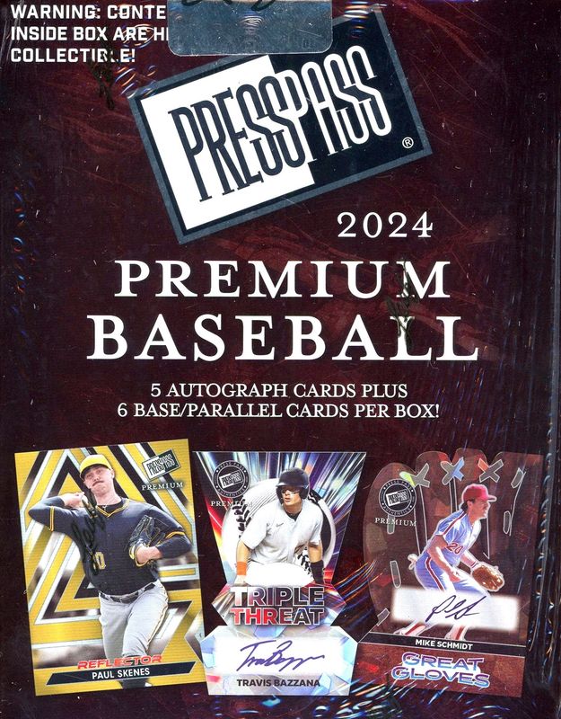 2024 Leaf Press Pass Premium Baseball Box