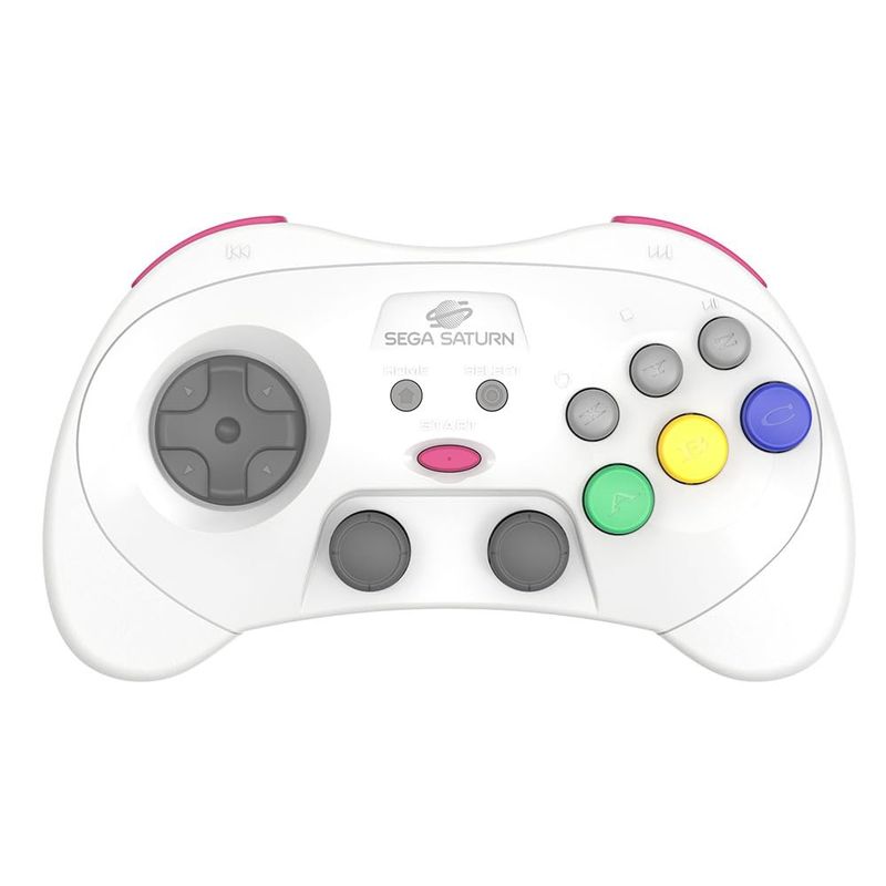 SEGA Saturn Wireless 2.4 GHz Pro Analog Controller White