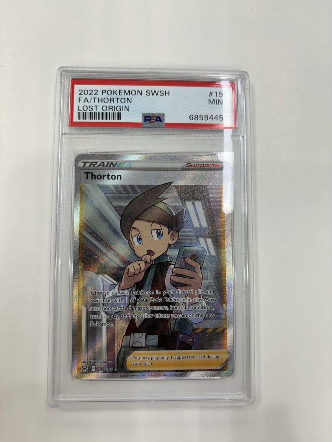 PSA - 9 2022 Pokemon SWSH Thorton Lost Origin #195 (68594458)
