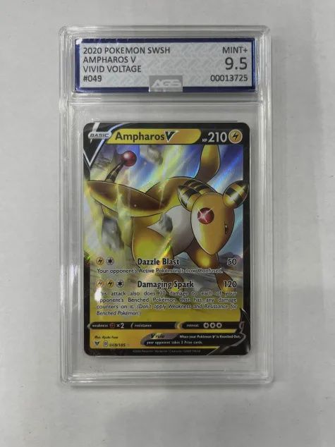 AGS 9.5 - 2020 Pokemon SWSH - Ampharos V - Vivid Voltage (#00013725)