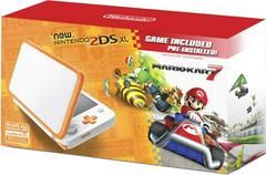 White &amp; Orange New Nintendo 2DS XL Console - Mario Kart Digital Bundle