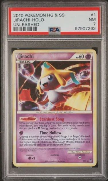 PSA 7 2010 Pokemon HG &amp; SS Jirachi -Holo Unleashed [97907263]