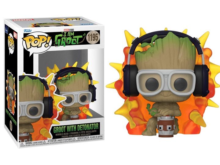 #1195 - I Am Groot - Groot with Detonator - Funko Pop