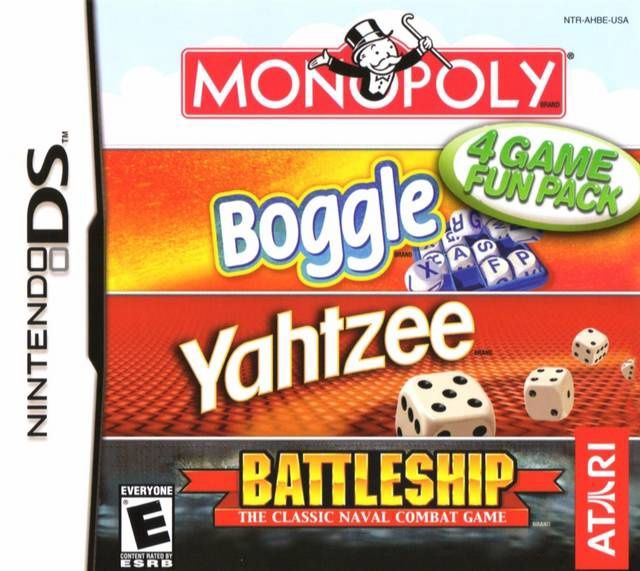 Monopoly / Boggle / Yahtzee / Battleship - Nintendo DS