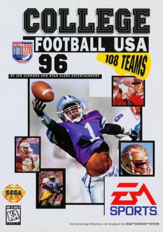 College Football USA 96 - SEGA Genesis