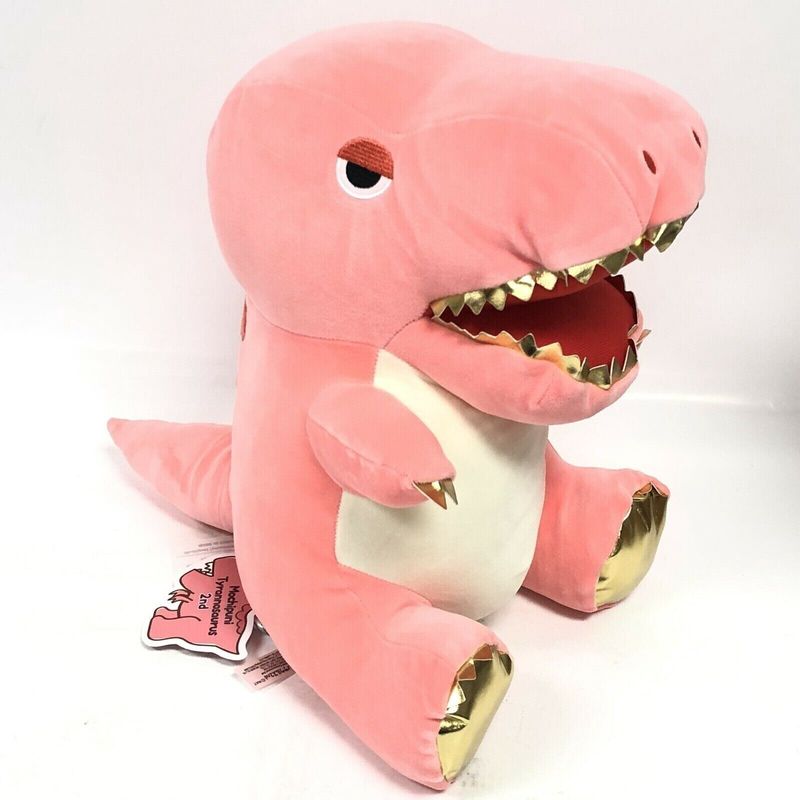 Mochipuni Tyrannosaurus 2ND 14&quot; Plush Pink Dinosaur